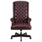 Flash Furniture Executive Chair Fixed Arms, 20" to 23" Height, Leather, Burgundy CI-360-BY-GG - alternate 8
